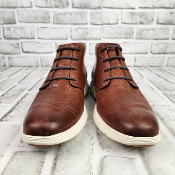 Cole Haan Grand Tour Men's Size 11 M Brown Leather Casual Comfort Chukka Boots - Picture 2 of 11